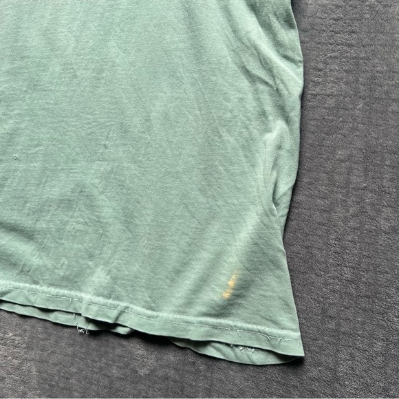 Vintage 90's Stussy T Shirt Sz M 8 Ball Distressed Destroyed Bleached Green OG - Picture 10 of 14